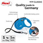 Flexi Classic Tape Small 5m Up to 15kg Blue
