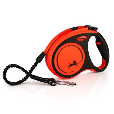 Flexi « Xtreme » Ruban Robuste Moyen 5m Noir / Orange
