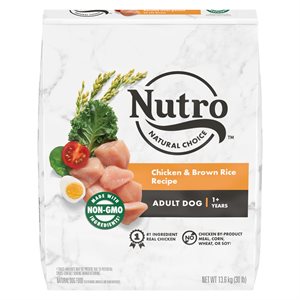 NUTRO Natural Choice Adult Dog Chicken & Brown Rice 30LB