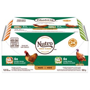 NUTRO Perfect Portions Cat Pâté Variety Pack Chicken & Turkey 2x12 / 2.65 oz