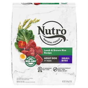 NUTRO Natural Choice Adult Dog Lamb & Brown Rice Small Bites 12LB