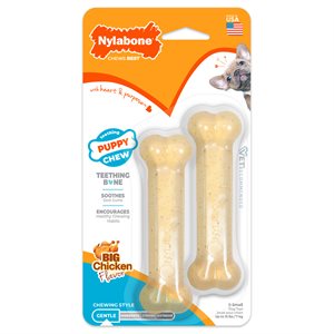 Nylabone Puppy Chew Combo Pack Chicken Extra-Small 2CT
