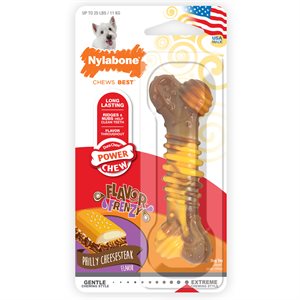 Nylabone Flavor Frenzy Texture Bone Philly Cheesesteak Regular