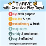Nylabone Creative Play Tuug Dog Tug Toy Blue Large / Giant