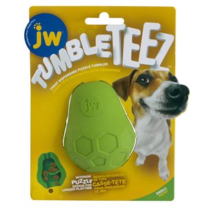 JW Pet Products Tumble Teez Treat Toy Small Green