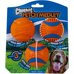CHUCK IT! Balles « Fetch Medley » 3e Génération Assortis Paquet de 3