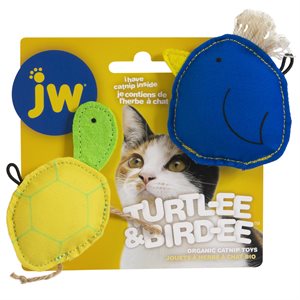 JW Pet Products Cat Bird-EE & Turtl-EE Catnip Combo