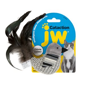 JW Pet « Cataction » Oiseau Noir & Blanc Jouet pour Chats