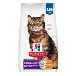 Hill's Science Diet Estomac & Peau Sensible Chat Poulet & Riz 3.5 LB