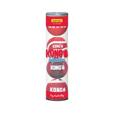 KONG Signature Balls 4-pk Assorted Small
