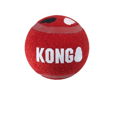 KONG Balles « Signature » Sport Moyennes Paquet de 3