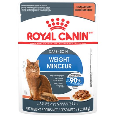 Royal Canin Feline Care Nutrition Weight Care Chunks in Gravy Cat 12 / 3oz