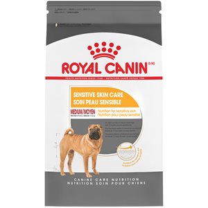 Royal Canin Nutrition Soin pour Chiens Soin Taille Moyenne Peau Sensible 30LBS