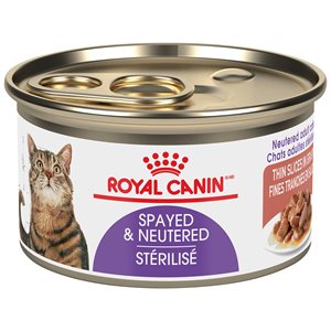 Royal Canin Feline Health Nutrition Spayed / Neutered Thin Slices in Gravy Cat 24 / 3oz