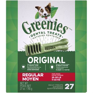 Greenies Canin Original « Treat Tub Pak™ » Régulier 27 oz. 