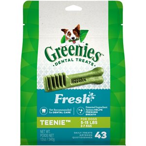 Greenies Canine Fresh Mint Treat-Pak Teenie 12oz