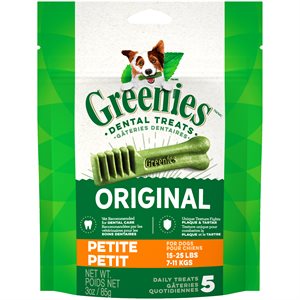 Greenies Original Treat Pak Format d'Essai 3oz Petite