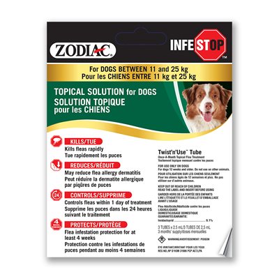 Zodiac Infestop Topical Flea Adulticide for Dogs 11KG - 25KG
