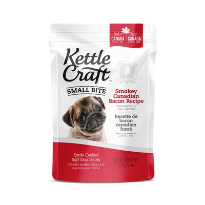 Kettle Craft Chiens Bacon Canadien Fumé Petites Bouchées 170g