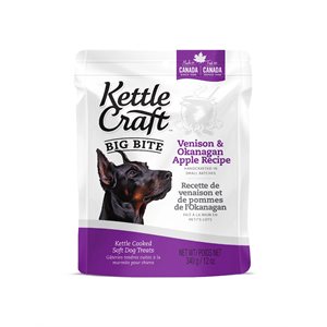Kettle Craft Chiens Venaison et Pommes de l'Okanagan Grandes Bouchées 340g