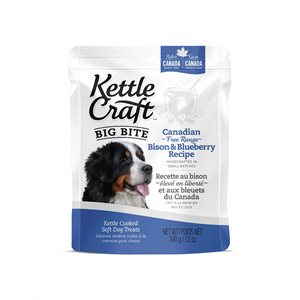 Kettle Craft Chiens Bison et Bleuets de Canada Grandes Bouchées 340g