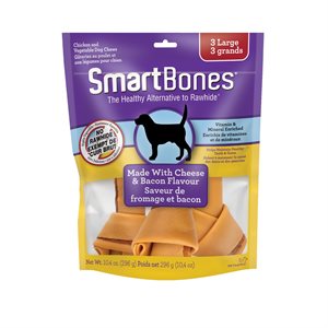 Spectrum SmartBones Bacon & Cheese Large 3 Pack