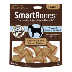 Spectrum Smart Bones Peanut Butter Small 6 Pack