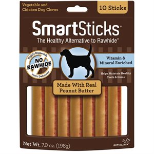 Spectrum Bâtons à Mâcher « Smart Sticks » Beurre d'Arachides 10 MCX