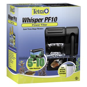 Tetra Whisper 10 Power Filter 5 - 10 Gallons 