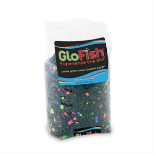 Spectrum GloFish Gravel Black with Fluorescent Highlights 5 LB