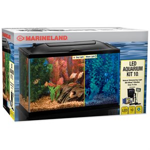 Marineland Trousse d'Aquarium « BIO-Wheel » avec Lumière DEL 10 Gallons