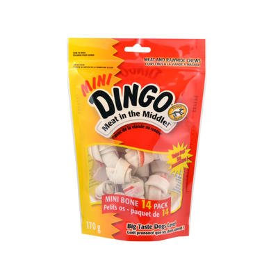 Dingo Mini White 14pk Value Bag