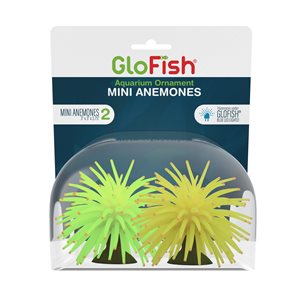 Spectrum Brands GloFish Anemone Mini Yellow Green 2 Count
