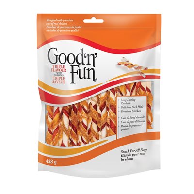 Spectrum Brands Good ‘n’ Fun Triple Flavor Twist Sticks 488 G