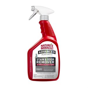 Spectrum Brands Nature's Miracle Platinum Virus Disinfectant Stain & Odor Remover for Cats 32oz