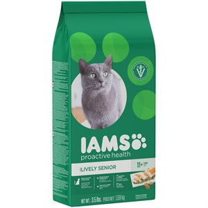IAMS Proactive Health Lively Senior Cat Plus 11+ 3.5LB