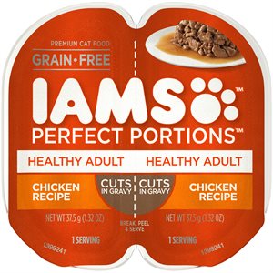 IAMS Perfect Portions Adult Cat Chicken Cuts in Gravy 24 / 2.6oz