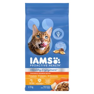 IAMS Adult Cat Proactive Healthy Enjoyment Chicken & Salmon 6LBS