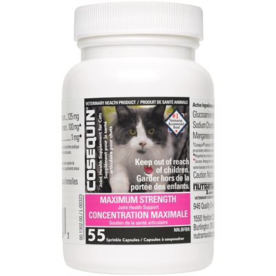 Nutramax Cosequin® Maximum Strength Joint Supplement for Cats 55 Count Sprinkle Capsules
