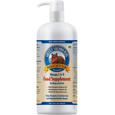 Grizzly Pet Products Salmon Oil Plus 32oz (946ml)