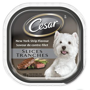 Cesar Adult Dog Slices New York Strip Flavor 24 / 100g