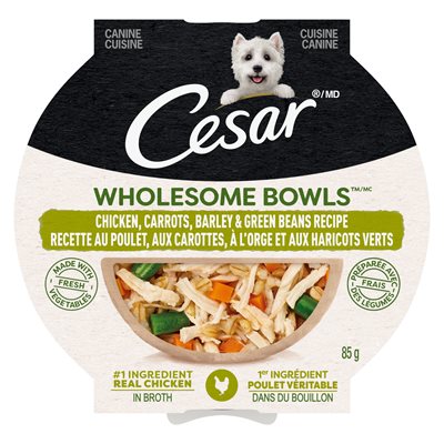 Cesar Wholesome Bowls Chicken Carrots Barley & Green Beans 10 / 85g