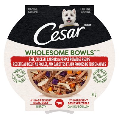 Cesar Wholesome Bowls Beef Chicken Carrots & Purple Potato 10 / 85g