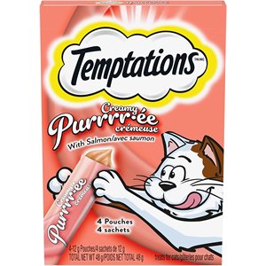 Temptations Creamy Purrr-ée Lickable Salmon Treats 11 / 1.7oz