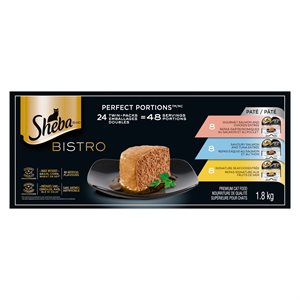 Sheba Bistro Perfect Portions Emballage Varié 3 Saveurs 24 / 75g