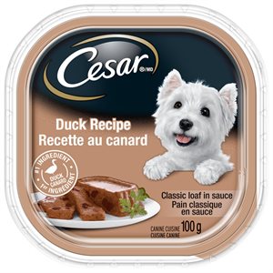 Cesar Adult Dog Classic Loaf in Sauce Duck Recipe Trays 24 / 100g