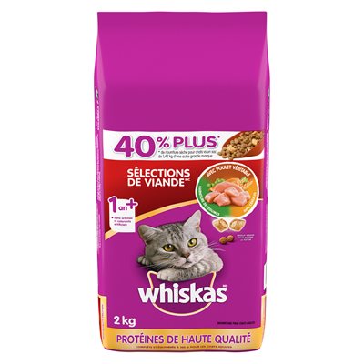 Whiskas Adult Cat Meaty Selections Chicken 2KG