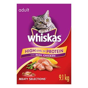 Whiskas Adult Cat Meaty Selections Chicken 9.1KG