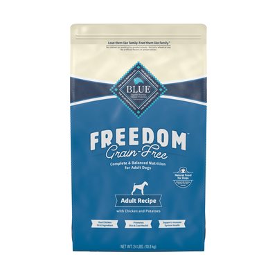 Blue Freedom Grain Free Adult Chicken Recipe Dog Food 24LB