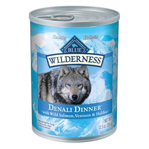 Blue Wilderness Adult Denali Dinner Wild Salmon, Venison & Halibut 12 / 12.5 oz